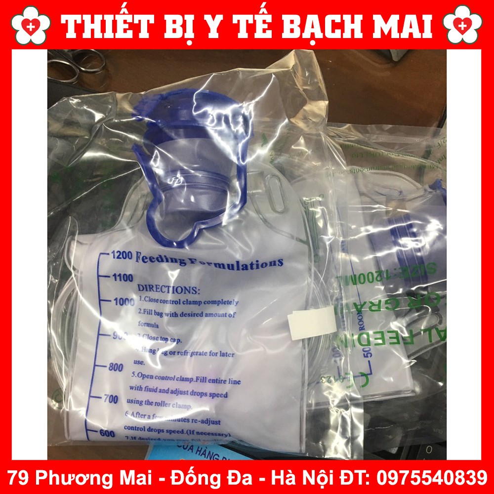 Túi Truyền Enema Cà Phê, Túi Thải Độc Đại Tràng, Túi Cho Ăn 1200ml