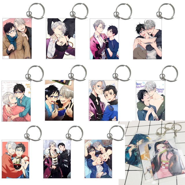 combo 3 móc khoá LB couple victuuri yuri!!! On lce mẫu khác nhau