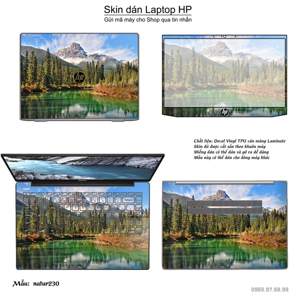 Skin dán Laptop HP in hình thiên nhiên _nhiều mẫu 9 (inbox mã máy cho Shop)