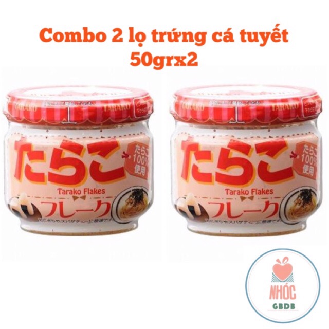 Combo 2 Lọ Trứng Cá Tuyết Happy Food Nhật Bản (lọ 50gr x 2)