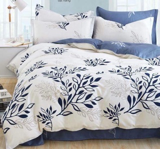 SET CHĂN GA GỐI COTTON LỤA 100%