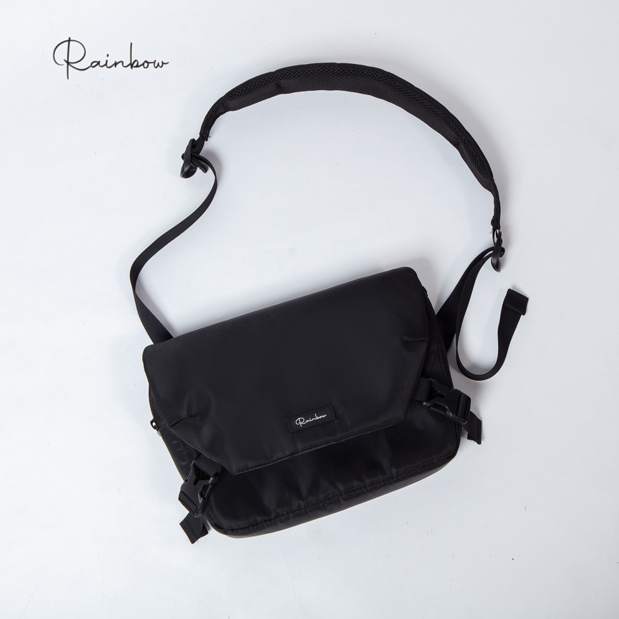 Túi đeo chéo nam vải canvas chống nước đựng ipad Rainbow BG011 dáng bì thư
