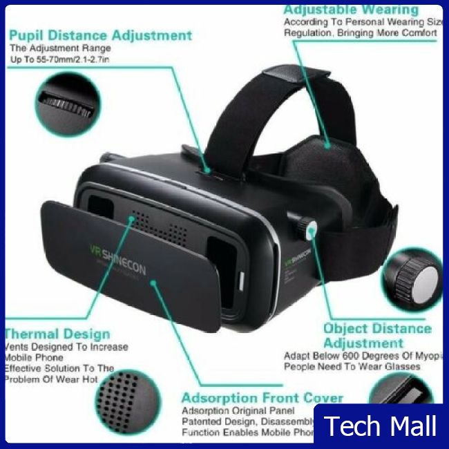 3D Glasses Virtual Reality Headset VR Box Goggles for Android iPhone Samsung