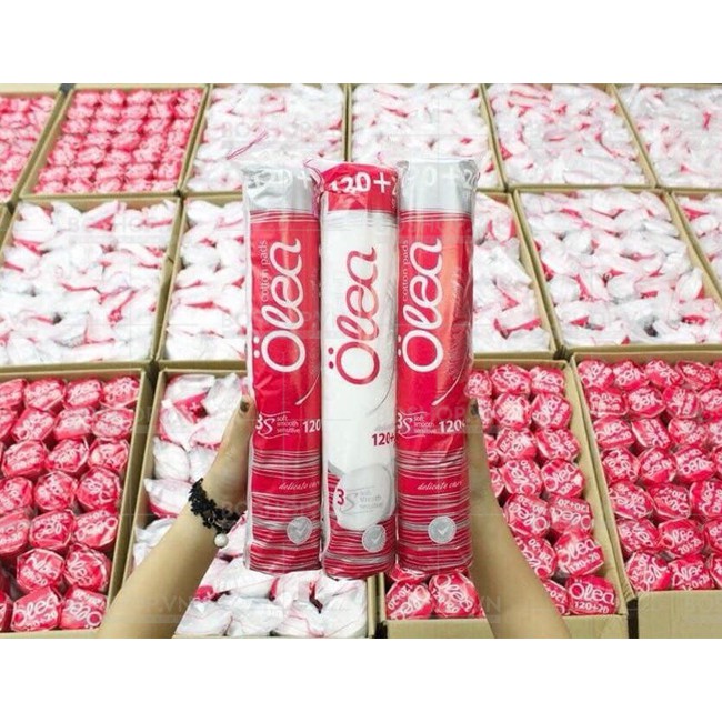 COMBO 30 bông tẩy trang Olea chính hãng đủ 2 màu