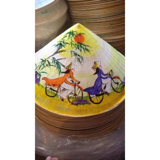 Combo 10 nón lá vẽ tranh đẹp
