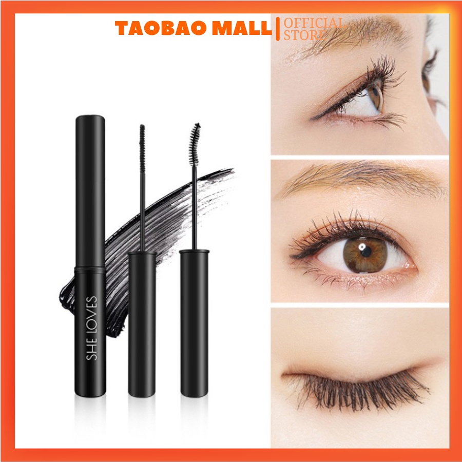 Mascara đầu cong đầu thẳng mỏng SHE LOVES làm dài và dài mi chống thấm nước lâu trôi