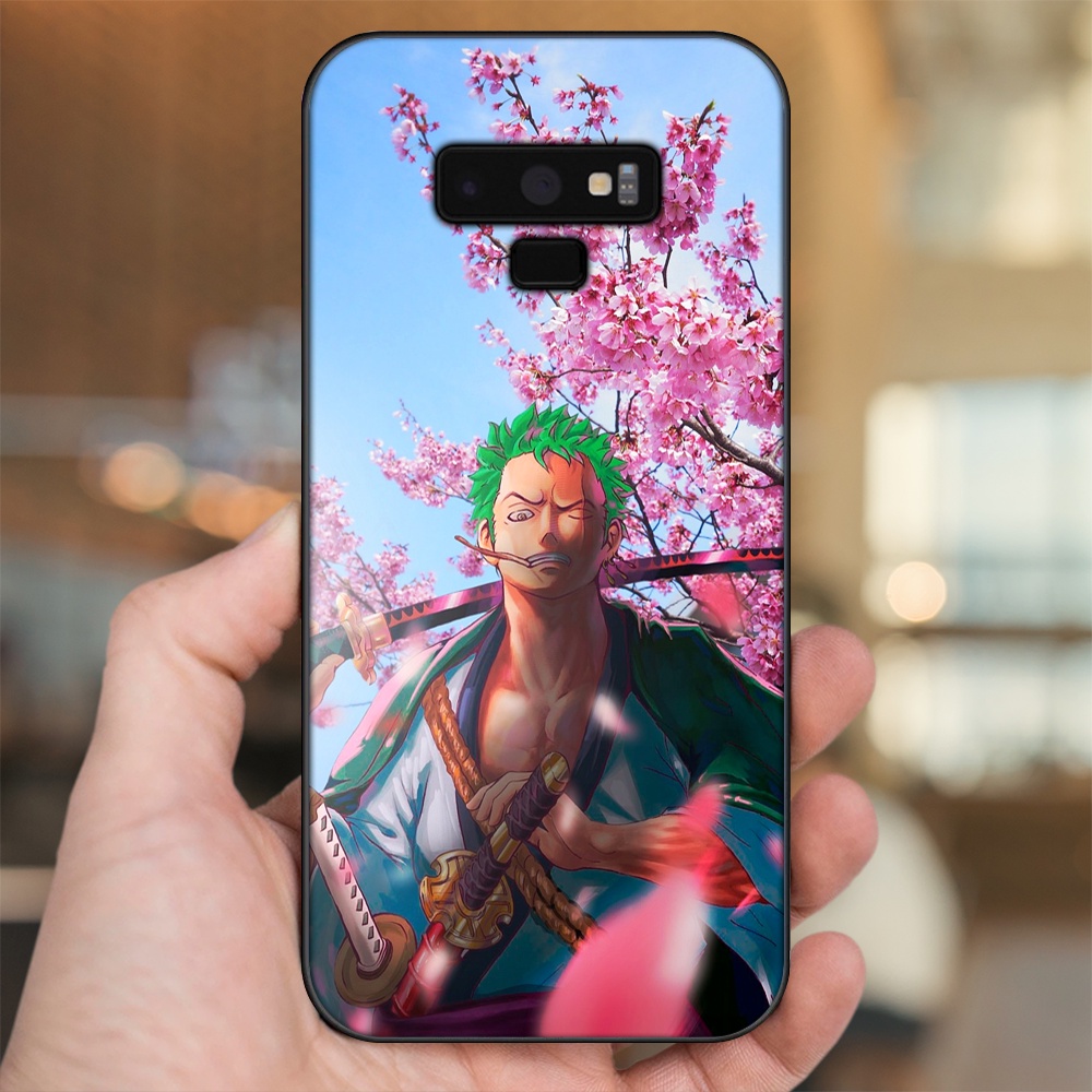 Ốp lưng Samsung Note 9 viền đen in hình Zoro One Piece