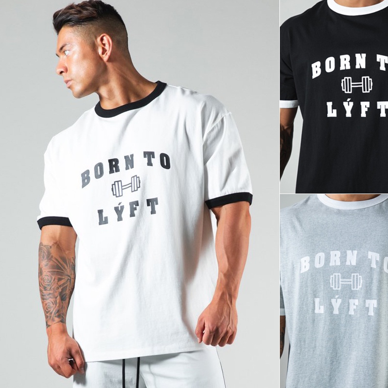 Áo Thun Cotton Tay Ngắn Dáng Suông Thoải Mái Thời Trang Cho Nam Size M-3XL