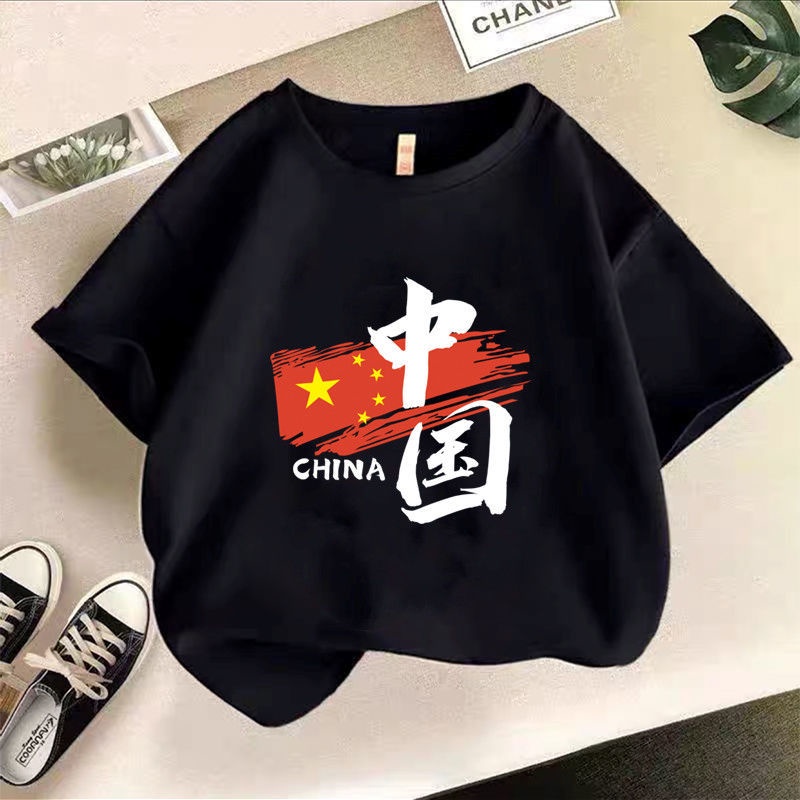 Áo Thun Tay Ngắn Phong Cách Phương Tây Kiểu Mới Dành Cho Trẻ Em