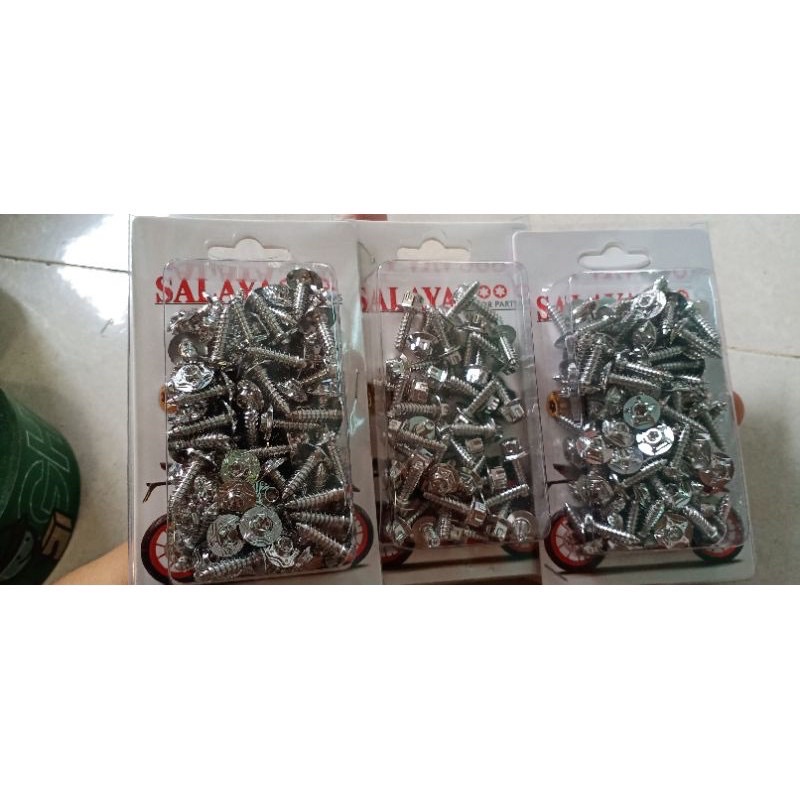 Ốc Salaya inox 304 5li xoắn Gắn Nhiều Vị Trí Trên Xe