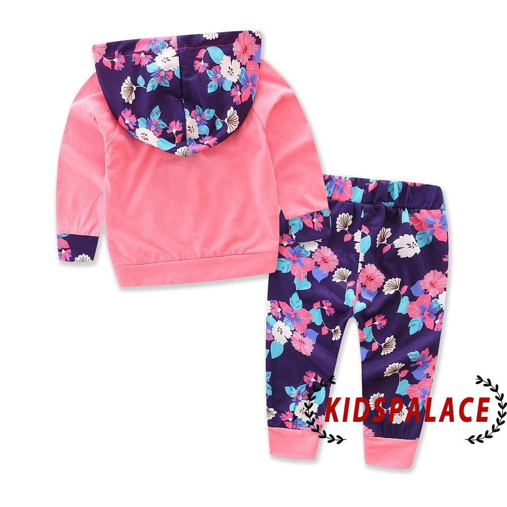 Set Áo Hoodie + Quần Dài In Hoạt Hình Dễ Thương Cho Trẻ Sơ Sinh