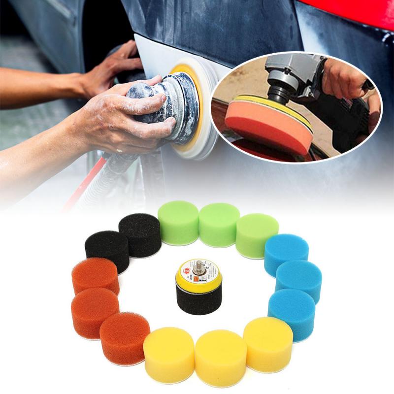 Bộ 16 Đệm Đánh Bóng Xe Hơi 2inch / 50mm 2inch Kèm Móc Và Vòng Đệm