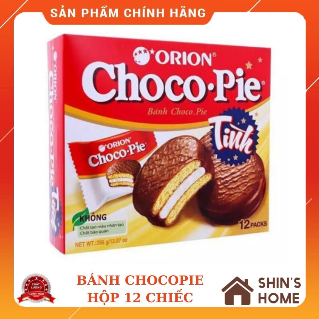 [Bánh Chocopie Orion] 🎁FREESHIP🎁 Bánh Chocopie Orion 12 Cái - Hộp 396gam