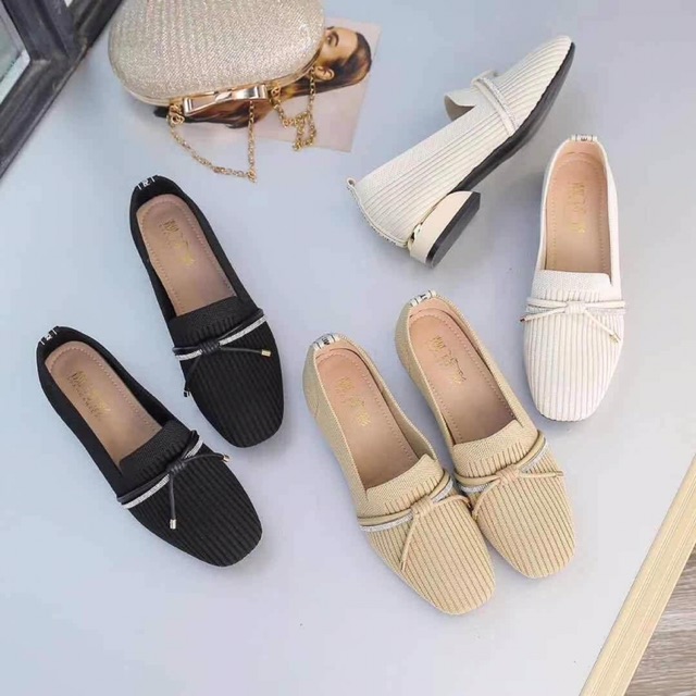 Giày nữ chun co giãn gót 2cm