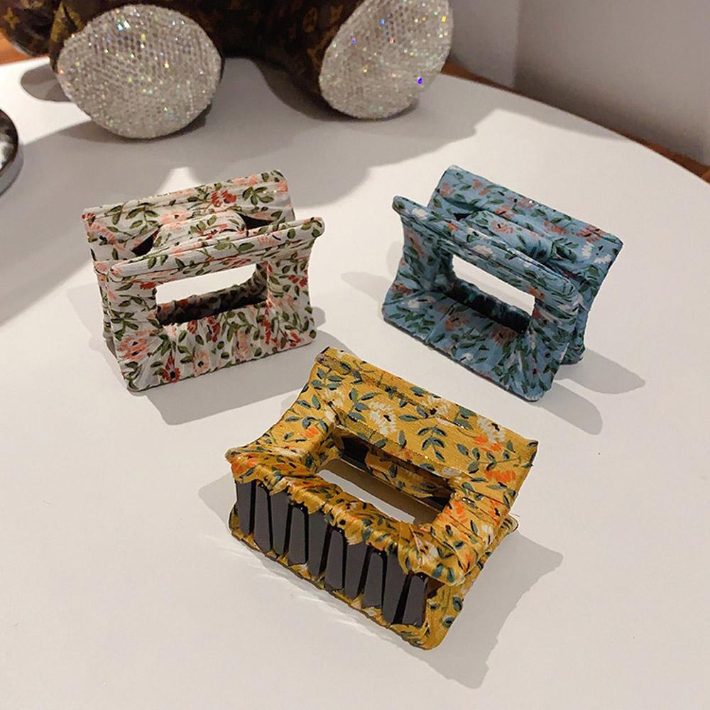 Kẹp Tóc Cá Mập Hình Vuông Lớn Lấp Lánh Cho Nữ