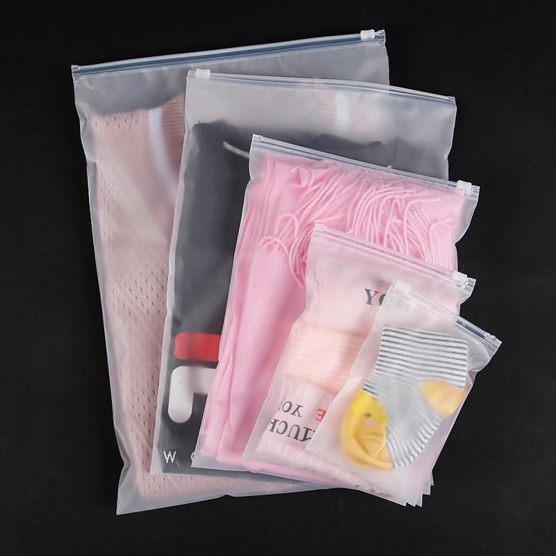 1 túi zip đựng đồ lót/vớ/quần áo trong suốt chống nước tái sử dụng được