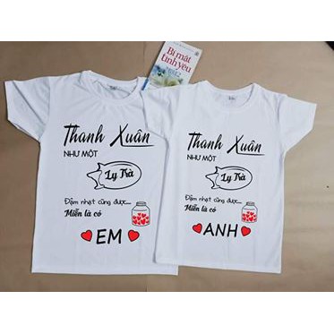 ÁO THUN GIÁ SỈ-ÁO ĐÔI THANH XUÂN NHƯ 1 TÁCH TRÀ
