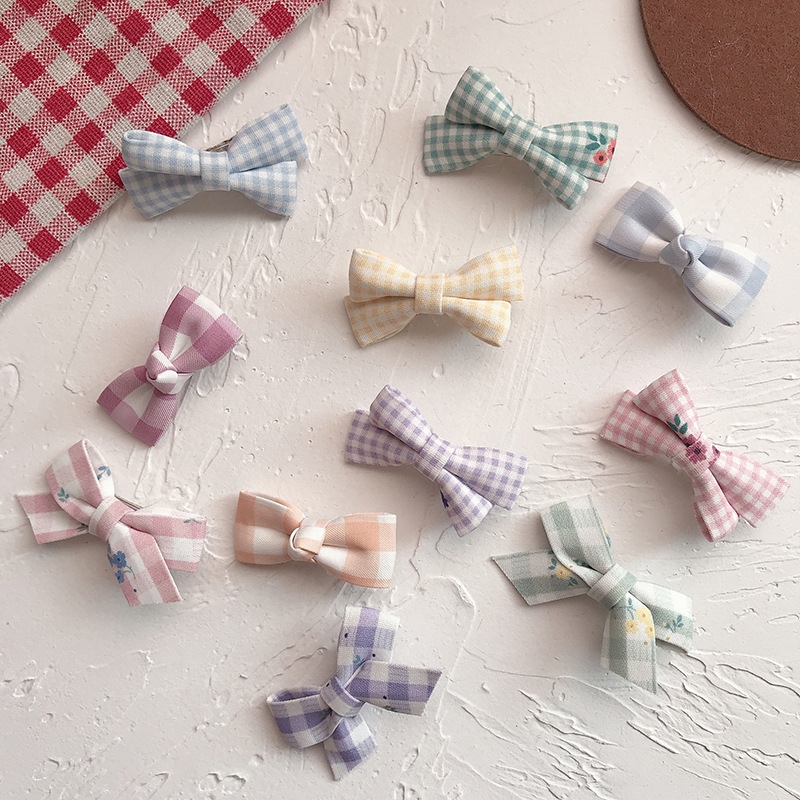 Set 5 kẹp tóc nơ nhiều màu sắc xinh xắn cho bé gái