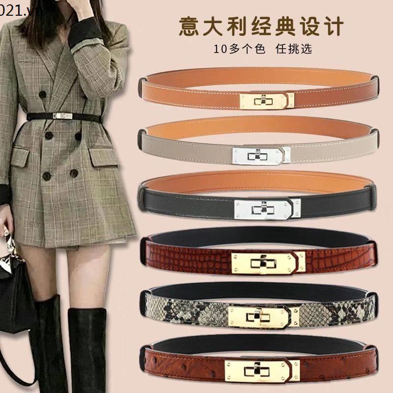 Thắt lưng da phong cách thời trang Âu Mỹ cho nữ