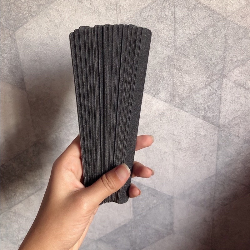 Dũa móng tay, Dũa giấy, Dũa đại đen nhám nhật bén bền chuyên dụng làm Nail