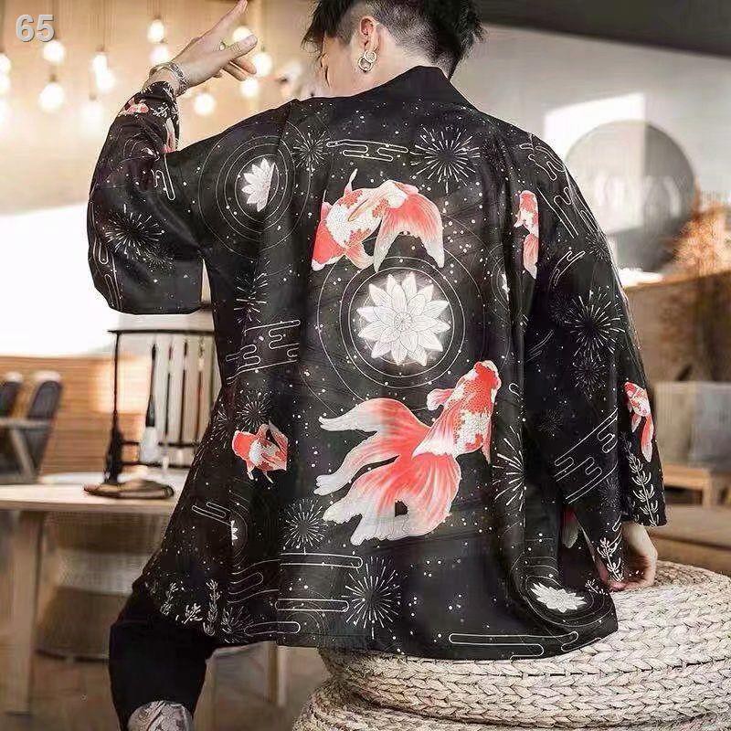 Ngàn mặt Nhật Bản Haori phong cách mùa hè mới quần áo nam và nữ kết hợp tất cả len, kimono, choàng, khoác mỏng,