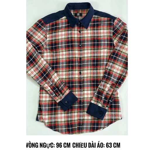 Áo sơ mi nam kẻ caro Cargo Flannel dài tay New 90% size M/L