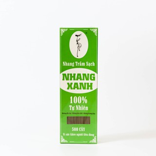 Nhang Xanh Phổ Thông 30cm Hộp 500gr - Mùi hương dịu nhẹ, tự nhiên, không hóa chất độc hại.