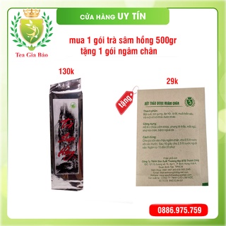 Trà Sam Hồng  500g/130k - tặng bột ngâm chân thảo dược 29k