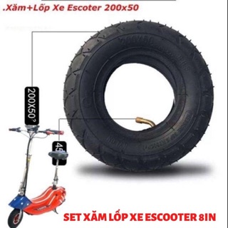 Vỏ Lốp xe điện mini Escooter 8inch dày bền
