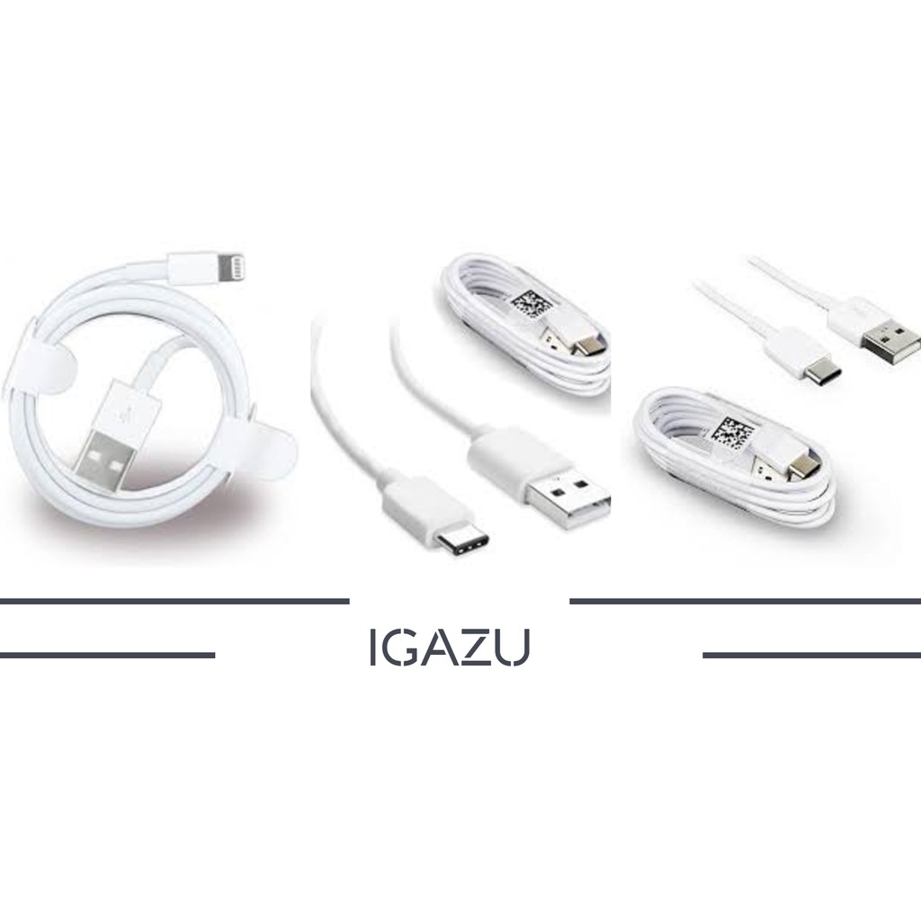 Dây cáp sạc nhanh Lightning / Micro USB / TypeC bảo hàng 12 tháng.Dùng cho Iphone/Samsung/Oppo - IGAZU