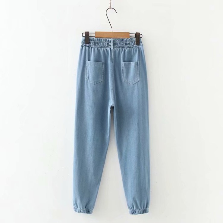 Quần jeans nữ cạp thun phong cách Hàn Quốc,chất bò bền đẹp giữ form QS31(40-68KG)