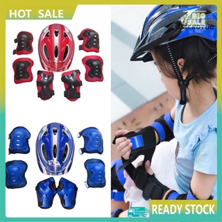 Bộ dụng cụ bảo vệ cổ tay / đầu gối / khủy tay / mũ bảo hiểm an toàn cho bé khi trượt patin