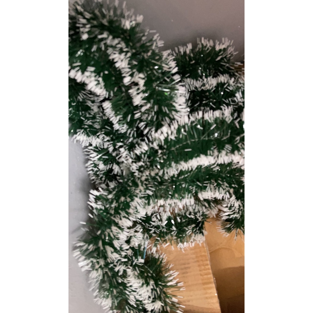 Sợi Dây Kim Tuyến Đuôi Chồn Xanh Trang Trí Noel Giáng Sinh, Sự Kiện, Trang Trí Tết