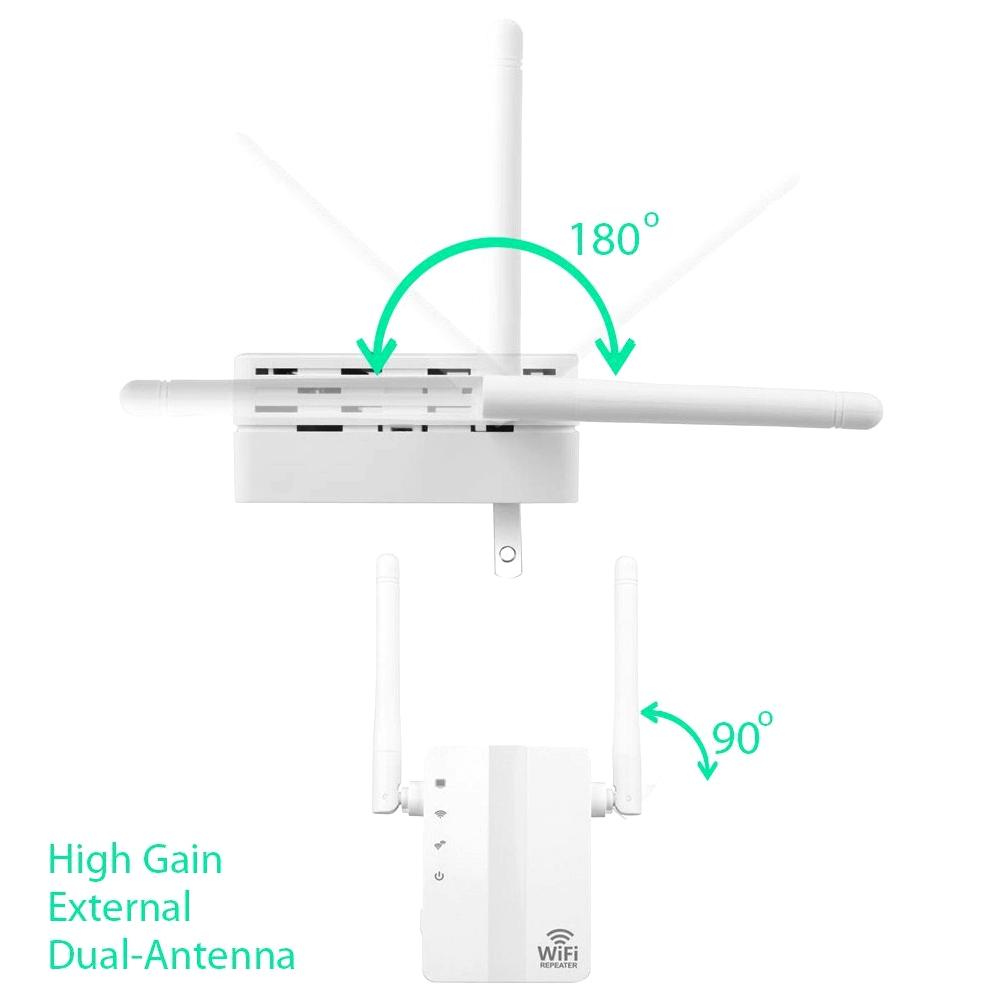 Bộ mở rộng phạm vi không dây-N tốc độ 300Mbps Bộ định tuyến mạng tăng cường tín hiệu WiFi lặp lại