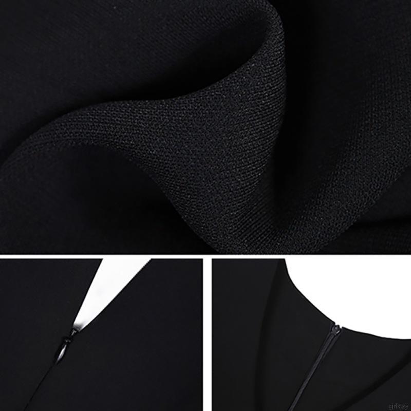 Đầm Nữ Tay Ngắn Cổ Chữ V Màu Trơn Phong Cách Hàn Quốc | BigBuy360 - bigbuy360.vn