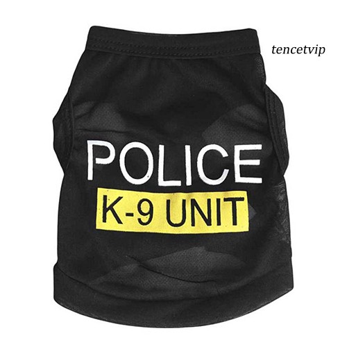 Áo thun in chữ K-9 phong cách đơn giản cho thú cưng