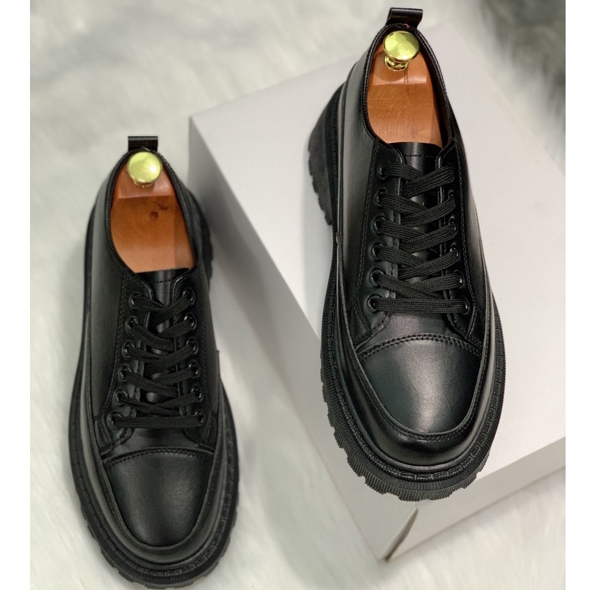 (video) Giày Bốt Dr martens da nappa dây buộc thấp cổ tăng chiều cao 6cm XP25