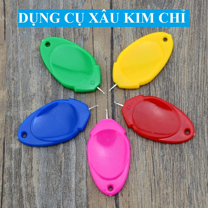 Dụng cụ xâu kim xỏ chỉ thông minh tiện lợi - Xỏ lỗ kim khâu tay, máy may, máy vắt sổ - GIAO MÀU NGẪU NHIÊN