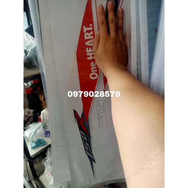 TEM SONIC TRẮNG ĐỎ RACING XÉ LẺ