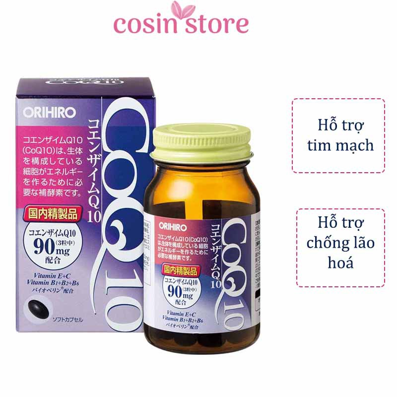 Viên Uống Hỗ Trợ Tim Mạch COQ10 Orihiro 90 viên - Coenzyme Q10