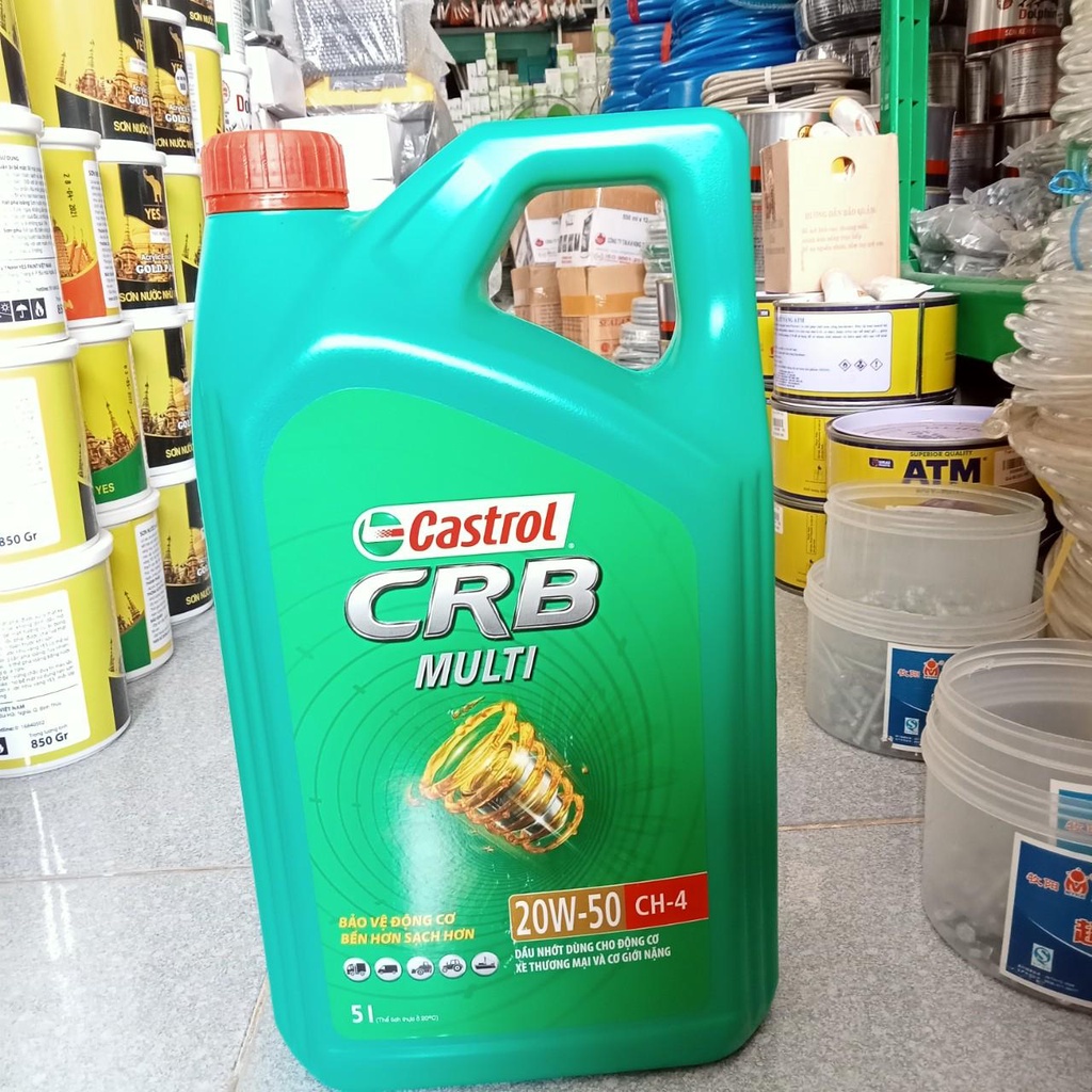 NHỚT CASTROL CRB MULTI CH4 20W50 5 lít HÀNG CHÍNH HÃNG