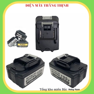 Pin máy khoan siết bulong makita, dewalt, hitachi máy 10 cell màu tím 199V, 118V