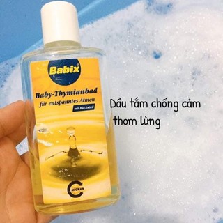 Tinh dầu tắm chống cảm cúm Babix