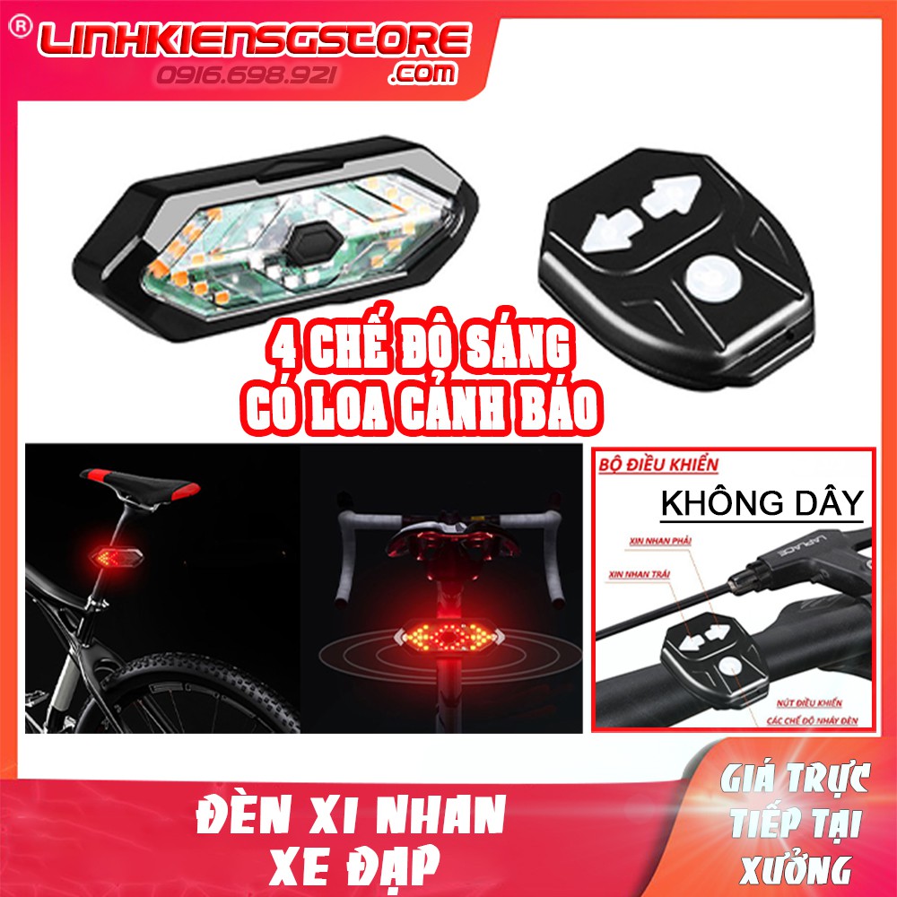 GIÁ SỈ  Đèn xi nhan xe đạp điều khiển từ xa không dây có loa FY-1820