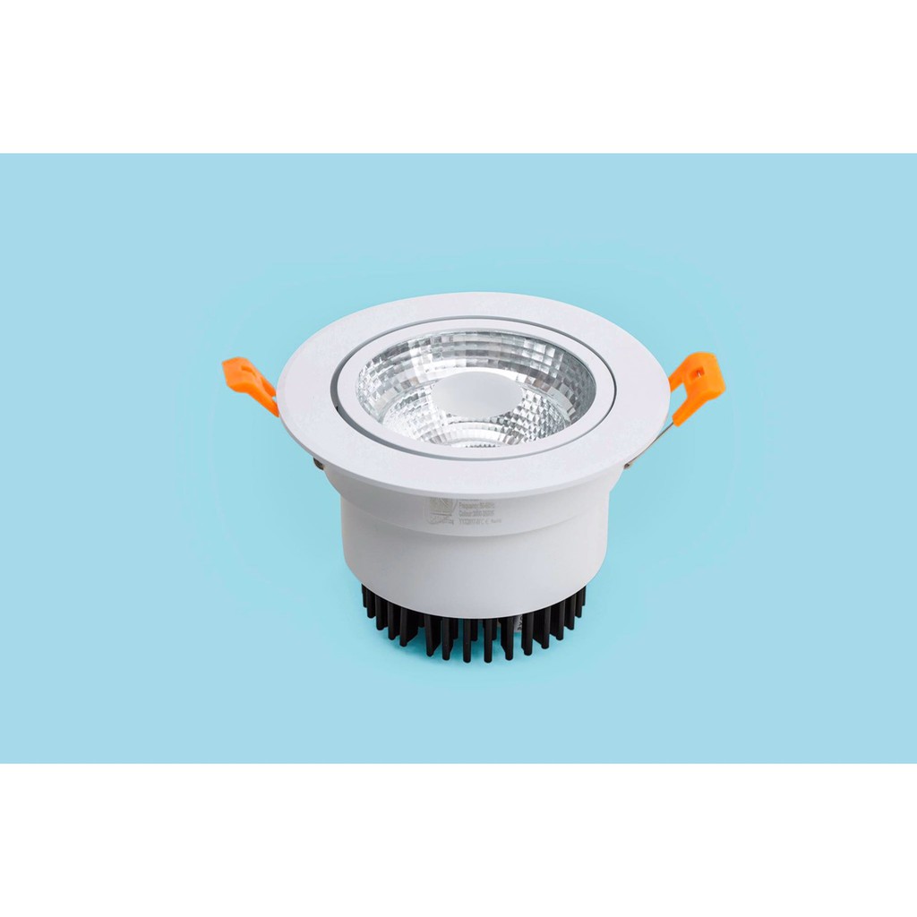 Đèn led âm trần downlight đơn sắc viền vàng 7W, 9W MD LED LIGHTING