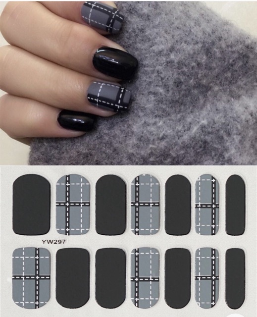 Set dán móng tay nails dán nghệ thuật nhiều màu - có ngay bộ móng đẹp trong 5 phút (Nail wraps / Nail stickers) CAM04
