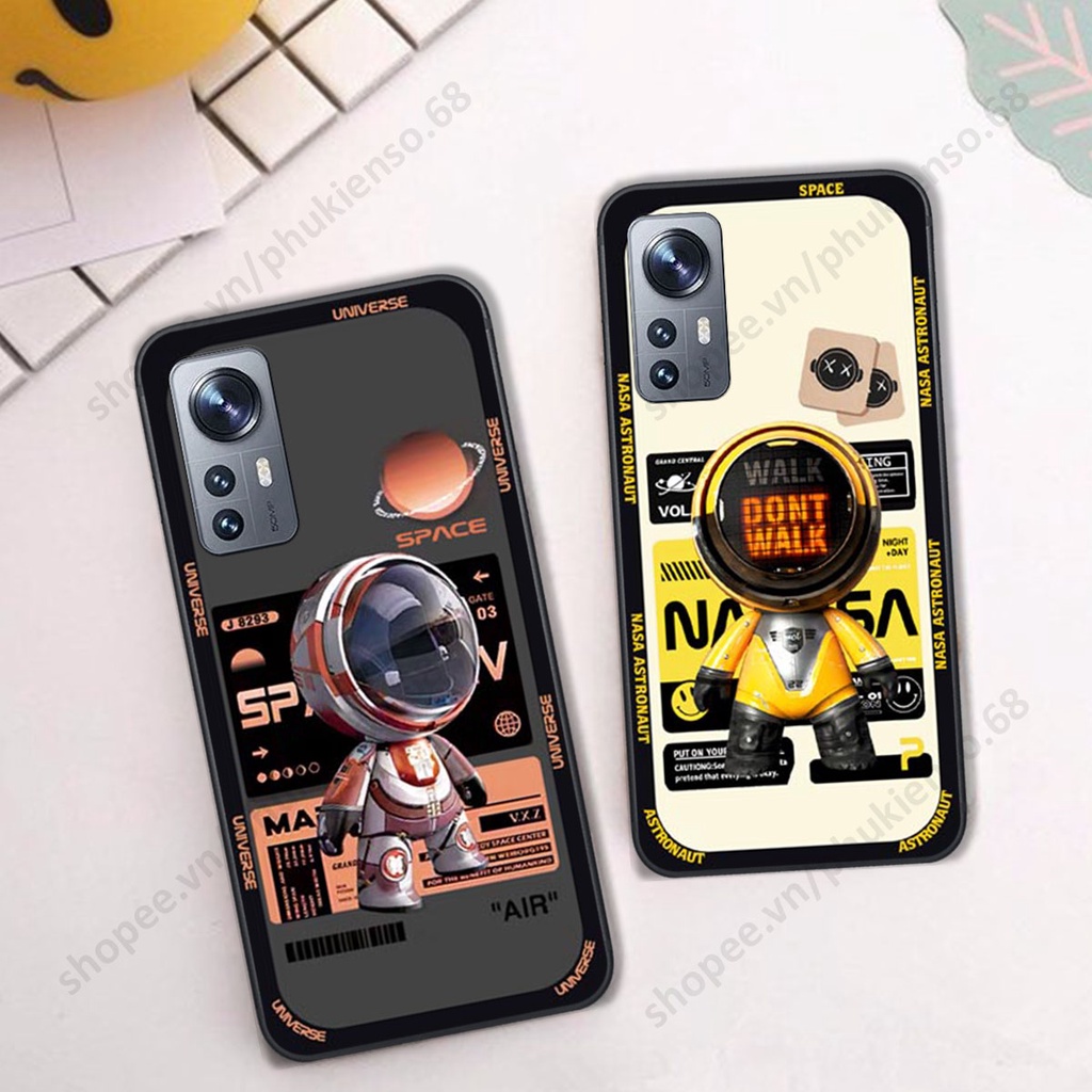Ốp lưng Xiaomi 12 / Xiaomi 12 Pro hình người máy, robot nasa đáng yêu dễ thương