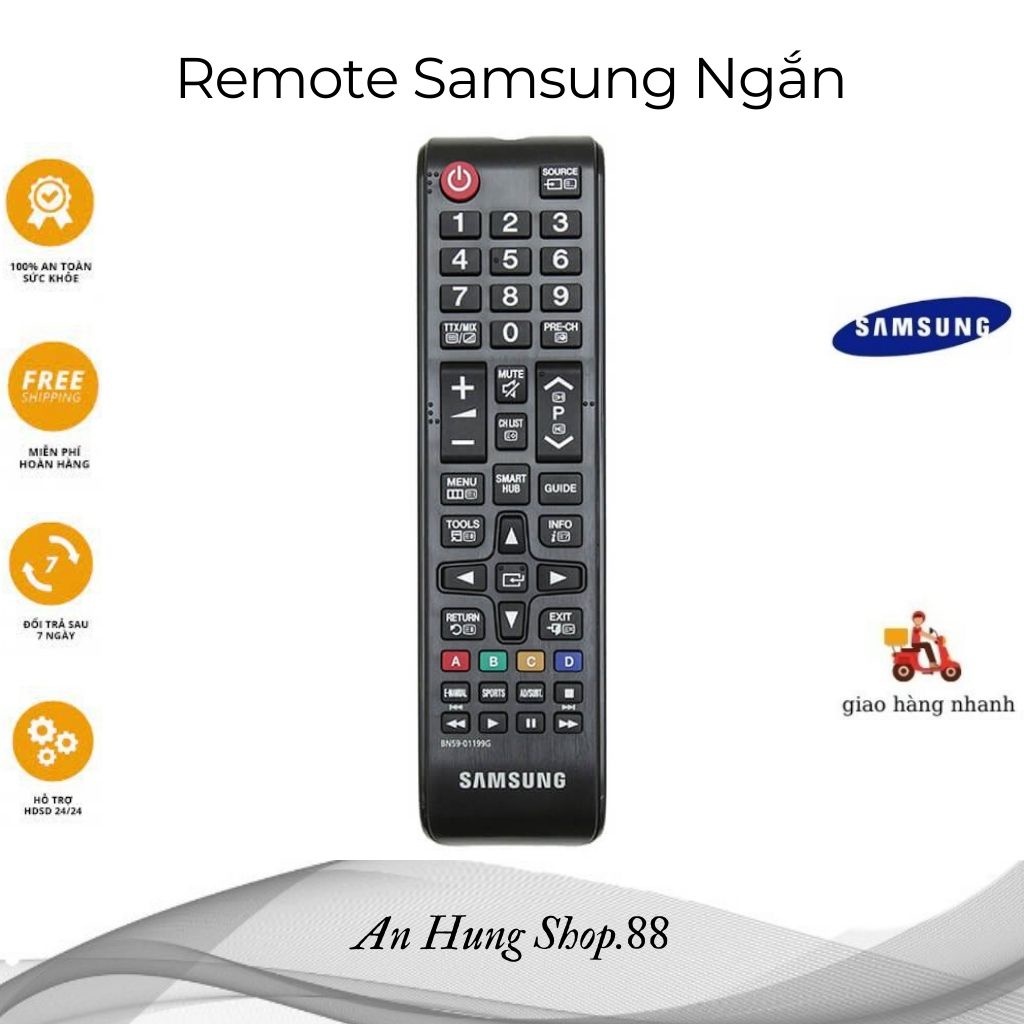 Điều Khiển Tivi Smart Samsung Ngắn - Sam sung 1088 -