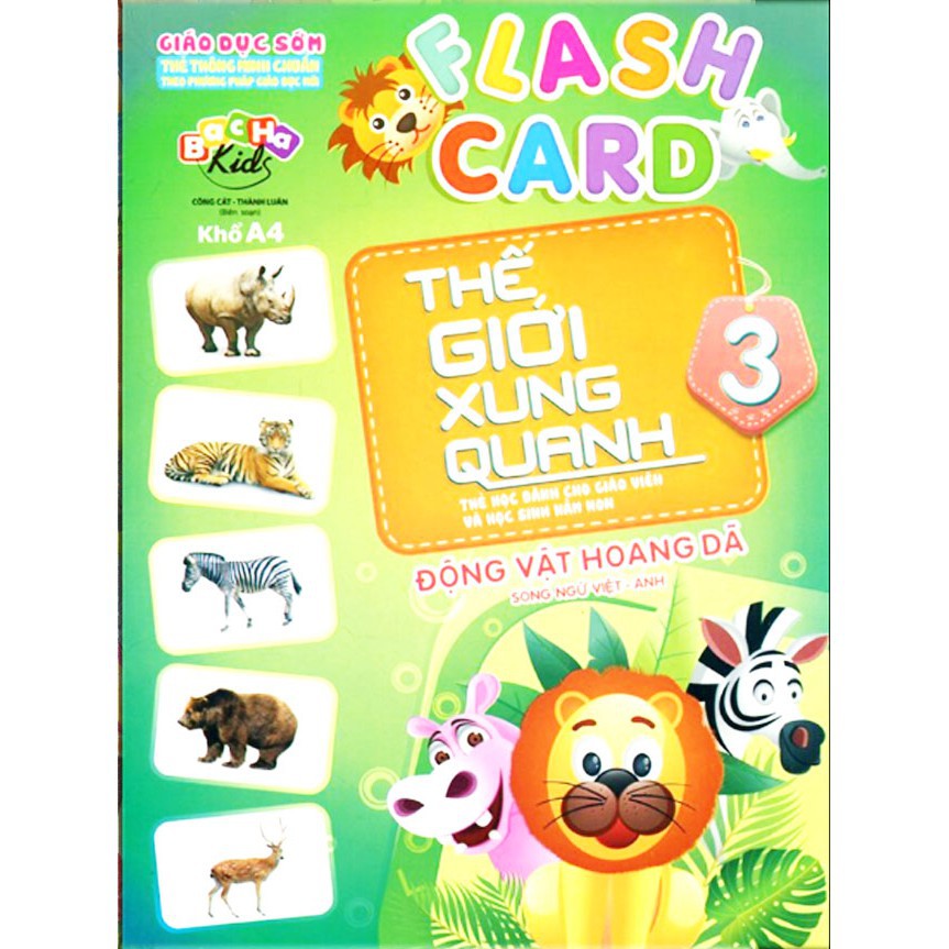 Flash Card - Thẻ Thế Giới Xung Quanh 3 - Động Vật Hoang Dã Gigabook
