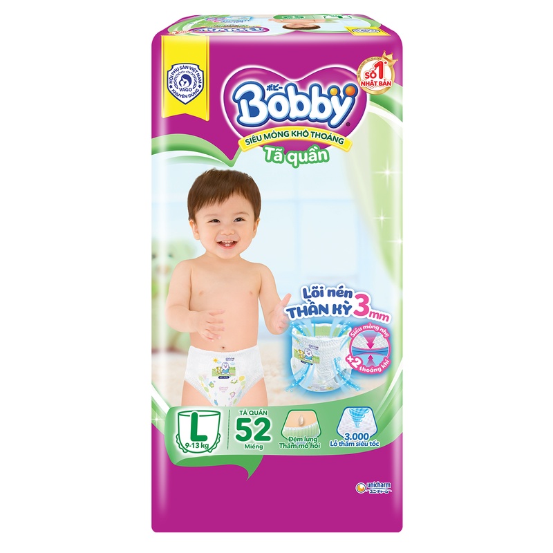 TÃ QUẦN BOBBY M62/L54/XL48/XXL44 MIẾNG